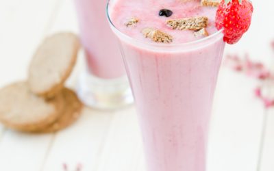 Veganer Himbeer-Protein-Shake