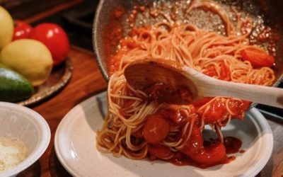Glutenfreie Spaghetti mit Tomatensauce